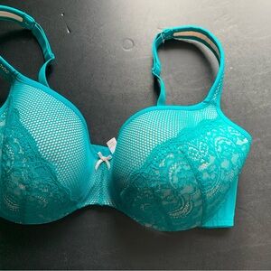 Cacique Vibrant Teal Lace Bra
